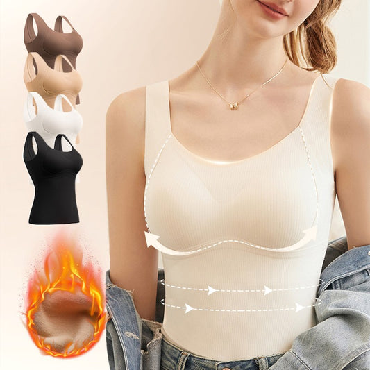 🎊 Christmas Big Sale60%OFF 🥰Thickened Warm Tank Top with Shelf Bra