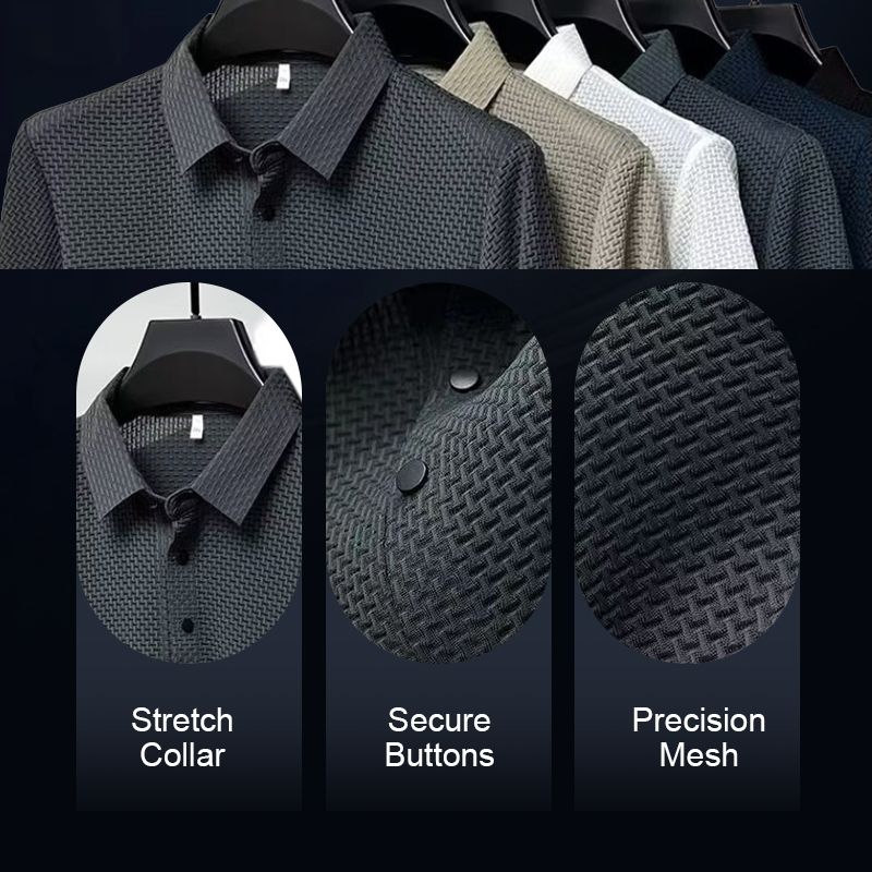 Men's Quick Dry Breathable Silk Shirt