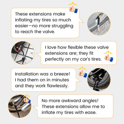 ✨Hot sale 40% Off✨Universal Flexible Tire Valve Extension