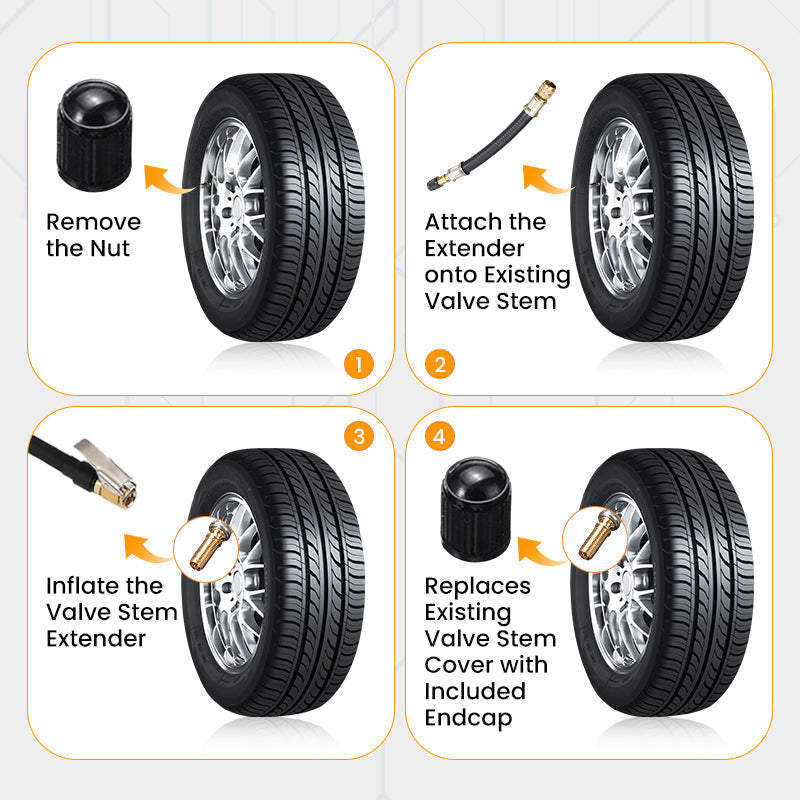 ✨Hot sale 40% Off✨Universal Flexible Tire Valve Extension