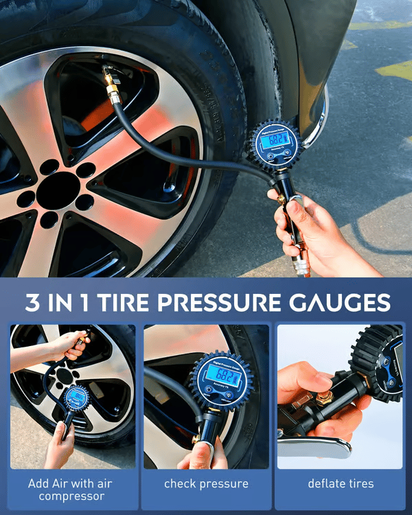 🔥🔥Last Day 49% OFF - 🏎️ Digital Tire Inflator with Pressure Gauge