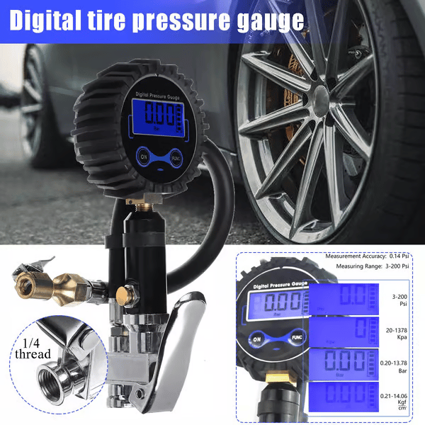 🔥🔥Last Day 49% OFF - 🏎️ Digital Tire Inflator with Pressure Gauge