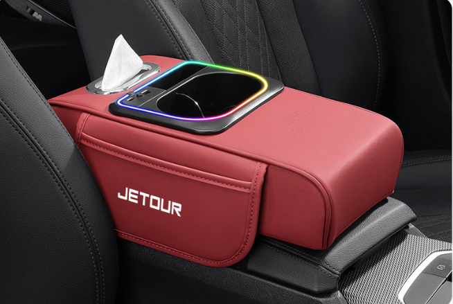 🔥2025 HOT SALE --50% OFF🔥Armrest Storage Box with LED Ambient Lighting