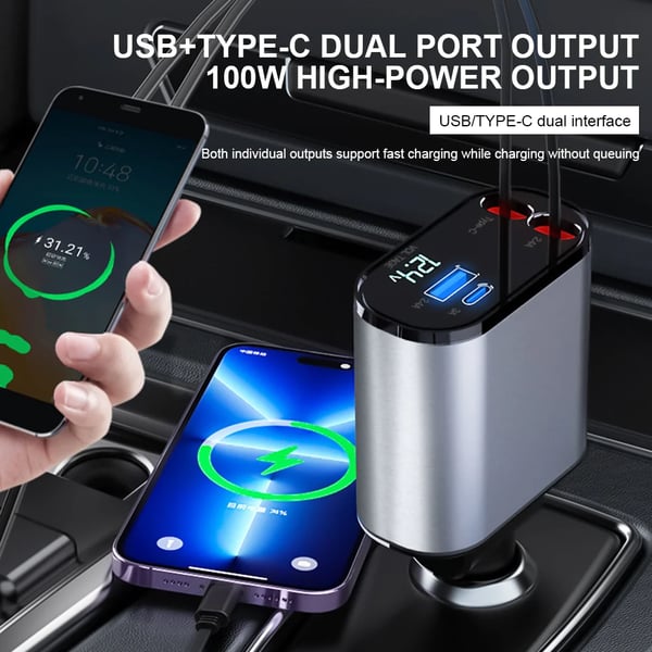 🔥2025 New Arrival🔥 Retractable Car Fast Charger