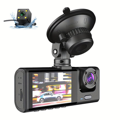 🔥2025 New Arrival🔥 🚗Safe Driving 3 Channel Camera Cycle Video Recorder