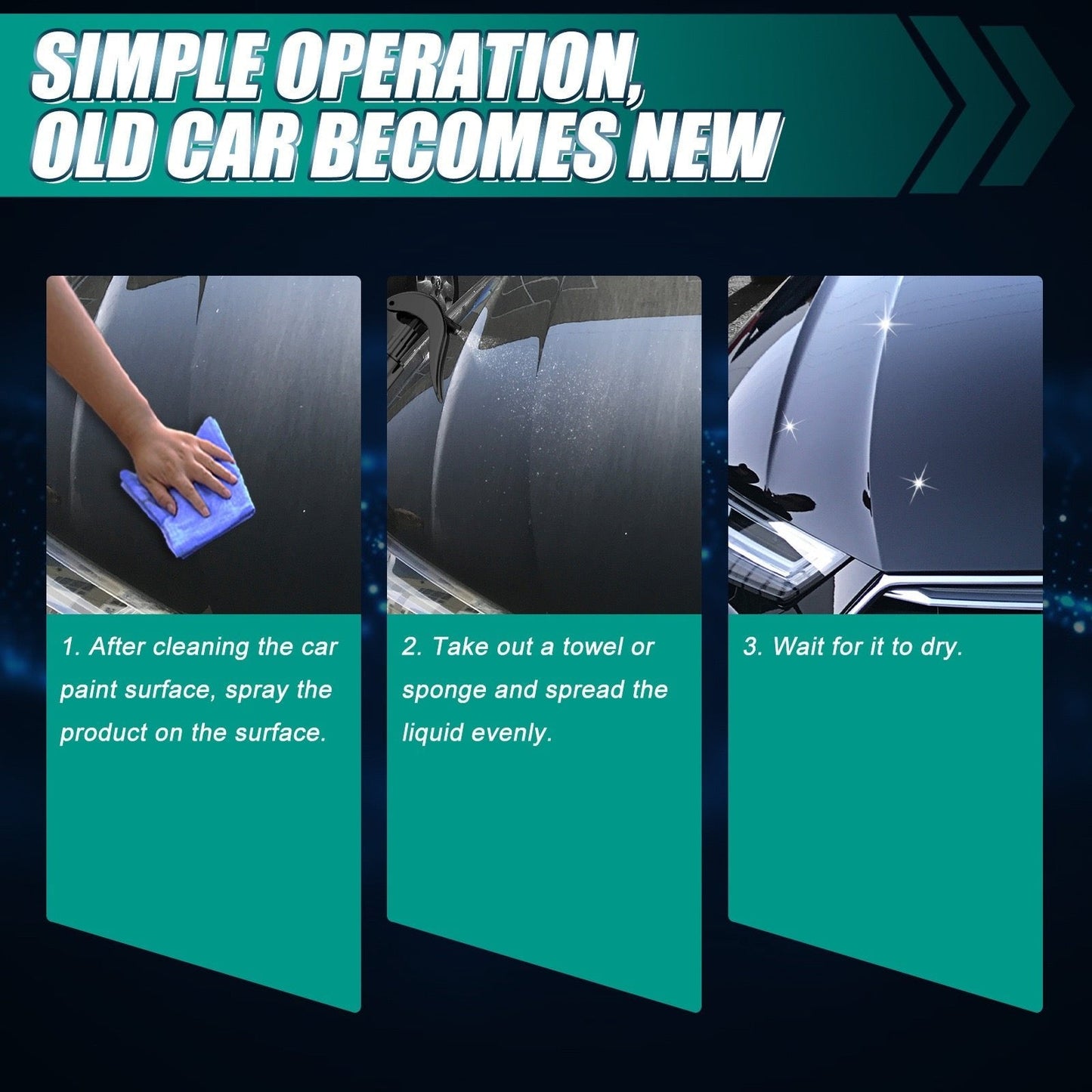 3 in 1 Multi-functional fast-acting coated coating spray