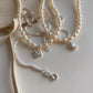 Natural Pearl Zircon Necklace