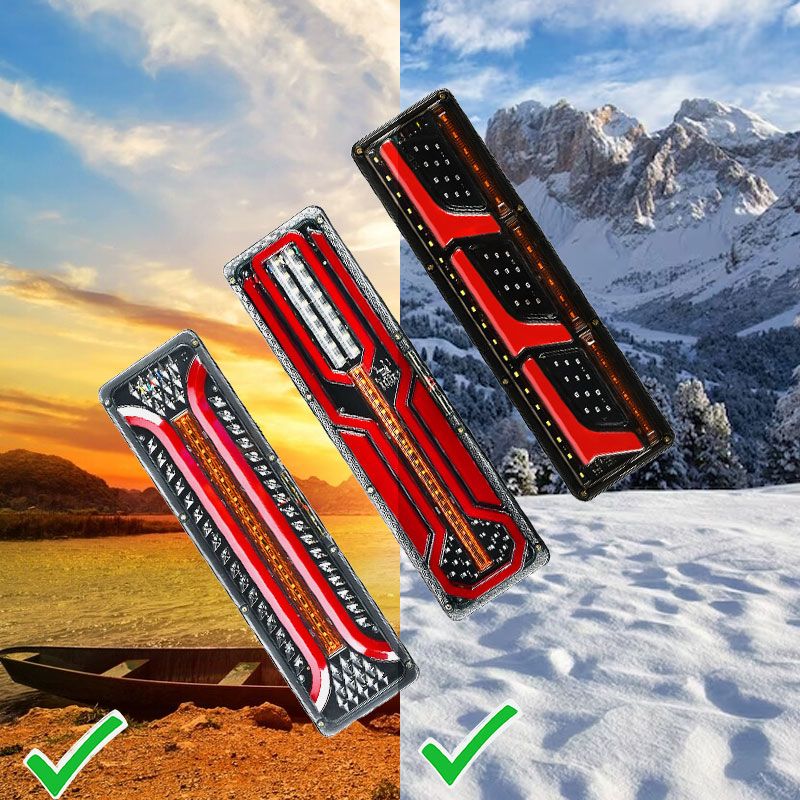 2 Pcs Bright LED Guide Tail Lights for Trucks🥰💡