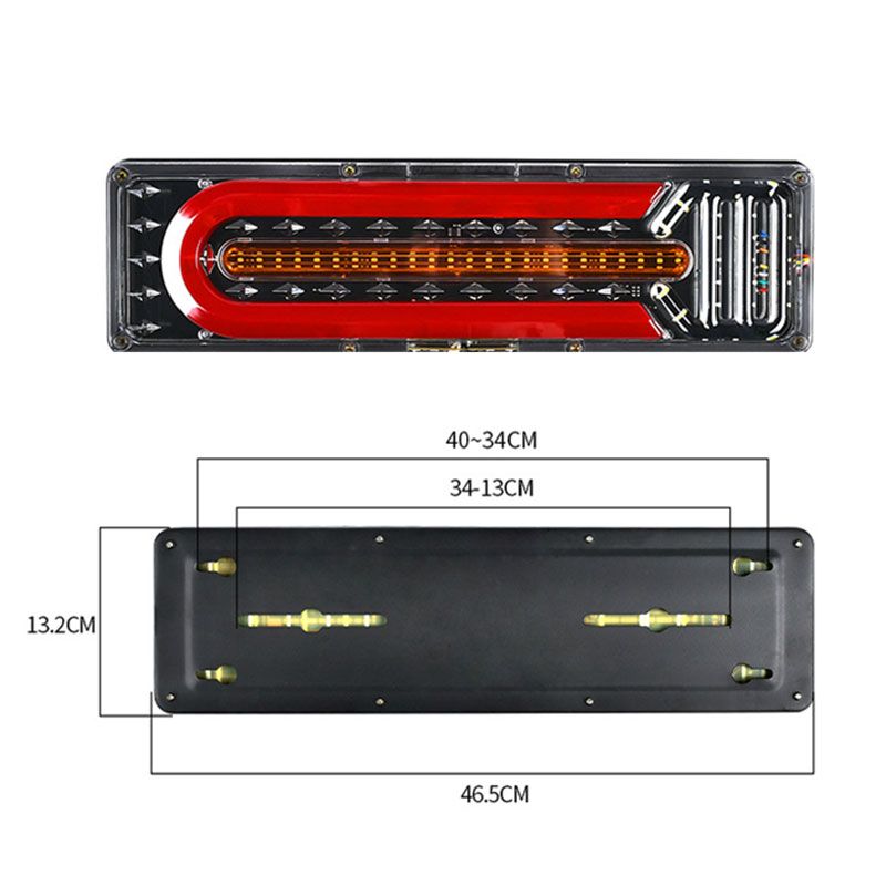 2 Pcs Bright LED Guide Tail Lights for Trucks🥰💡