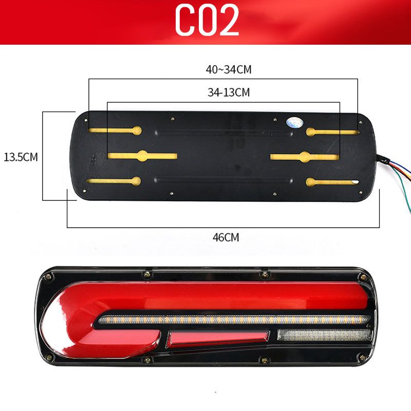 2 Pcs Bright LED Guide Tail Lights for Trucks🥰💡
