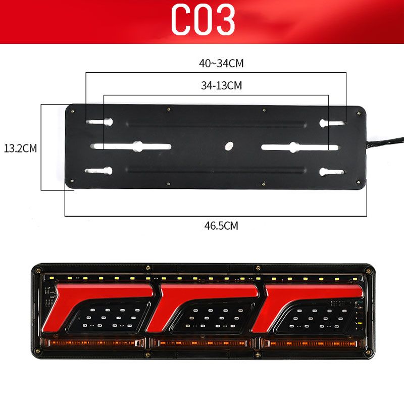 2 Pcs Bright LED Guide Tail Lights for Trucks🥰💡