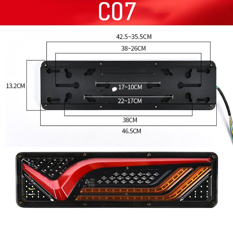 2 Pcs Bright LED Guide Tail Lights for Trucks🥰💡