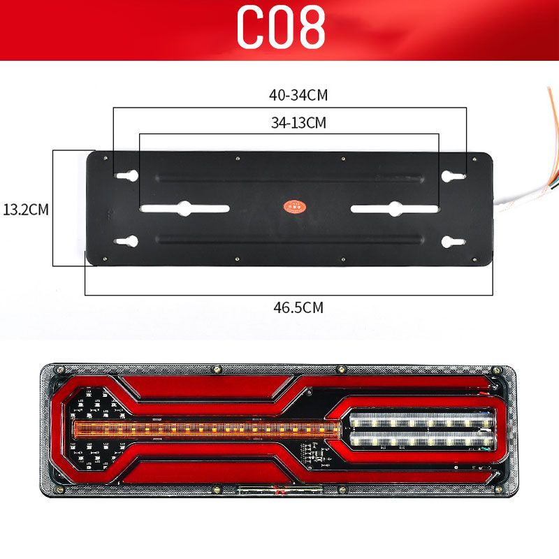 2 Pcs Bright LED Guide Tail Lights for Trucks🥰💡