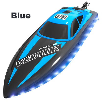 RC High Speed Yacht Electric Boat with LED Lights