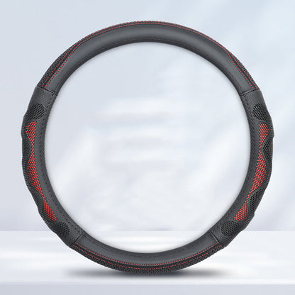 Four-season ice silk non-slip breathable sweat-absorbing steering wheel