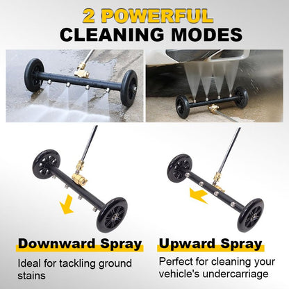 🔥2025 Hot Sale 🔥Undercarriage Pressure Cleaner Water Broom Dual Purpose Road Undercarriage Cleaner Dual Function Car Chassis Cleaning Brush
