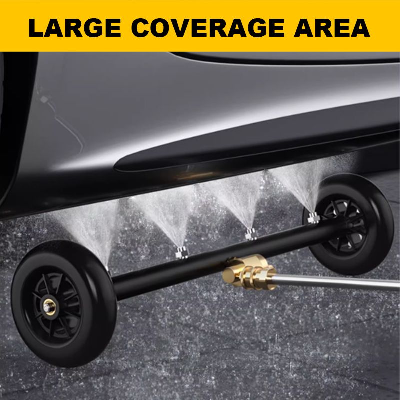 🔥2025 Hot Sale 🔥Undercarriage Pressure Cleaner Water Broom Dual Purpose Road Undercarriage Cleaner Dual Function Car Chassis Cleaning Brush