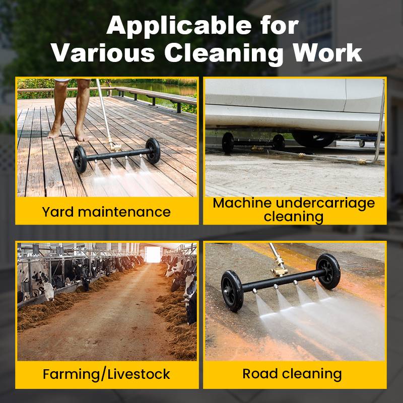🔥2025 Hot Sale 🔥Undercarriage Pressure Cleaner Water Broom Dual Purpose Road Undercarriage Cleaner Dual Function Car Chassis Cleaning Brush