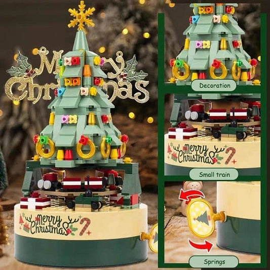 🎄DIY Christmas tree bricks music box🎶