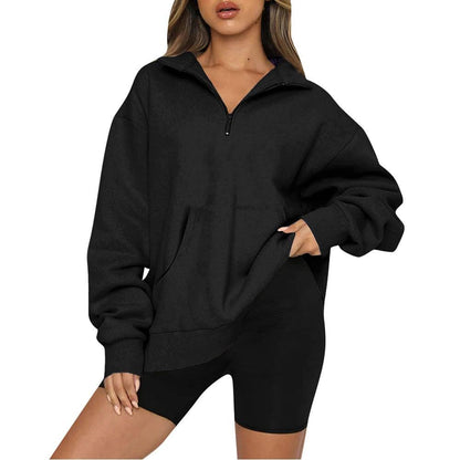 Women's Plus Size Loose Pocket Hoodie