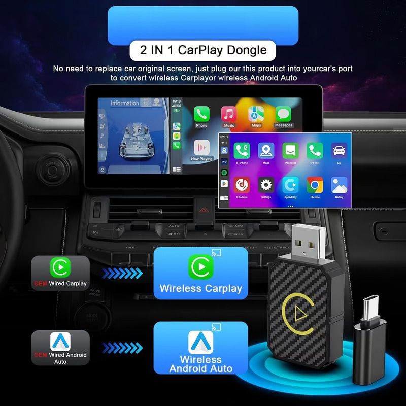 🔥2025 New Arrival🔥 Mini Wireless CarPlay Adapter