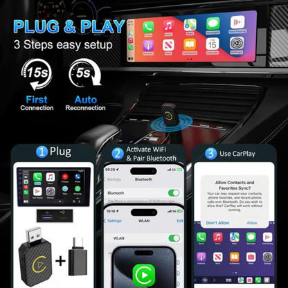 🔥2025 New Arrival🔥 Mini Wireless CarPlay Adapter