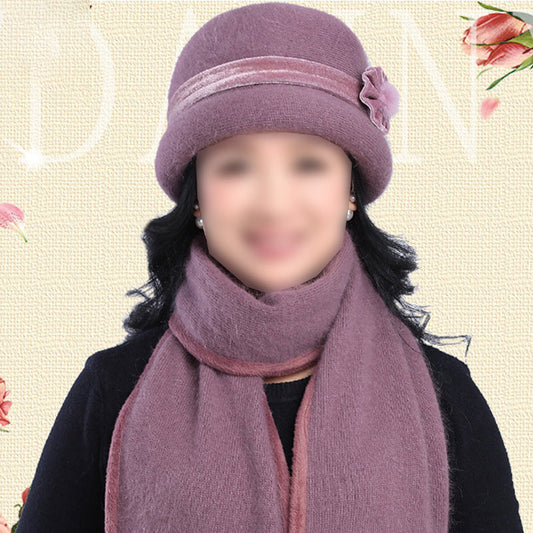 ”🎁Winter warm gift💕“ Women's Winter Knit Hat & Scarf Set for Middle Age