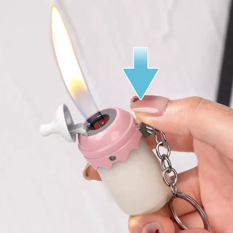🔥New Hot Selling❤️‍🔥 Adorable Refillable Lighter with Keychain