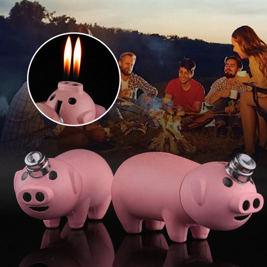 🔥New Hot Selling❤️‍🔥 Creative Piggy Refillable Gas Lighter