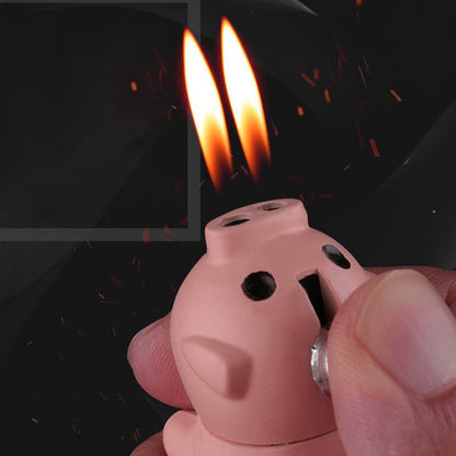 🔥New Hot Selling❤️‍🔥 Creative Piggy Refillable Gas Lighter