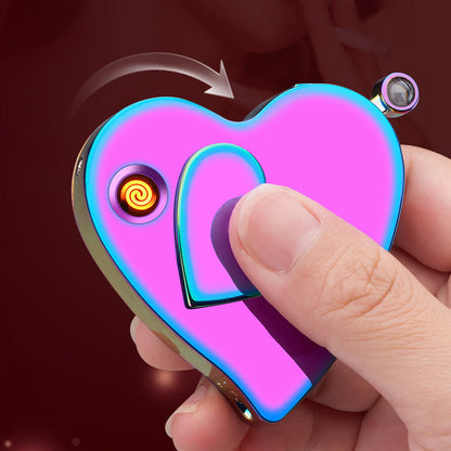 🔥New Hot Selling❤️‍🔥 Creative Heart Shaped Gas & Electric Lighter