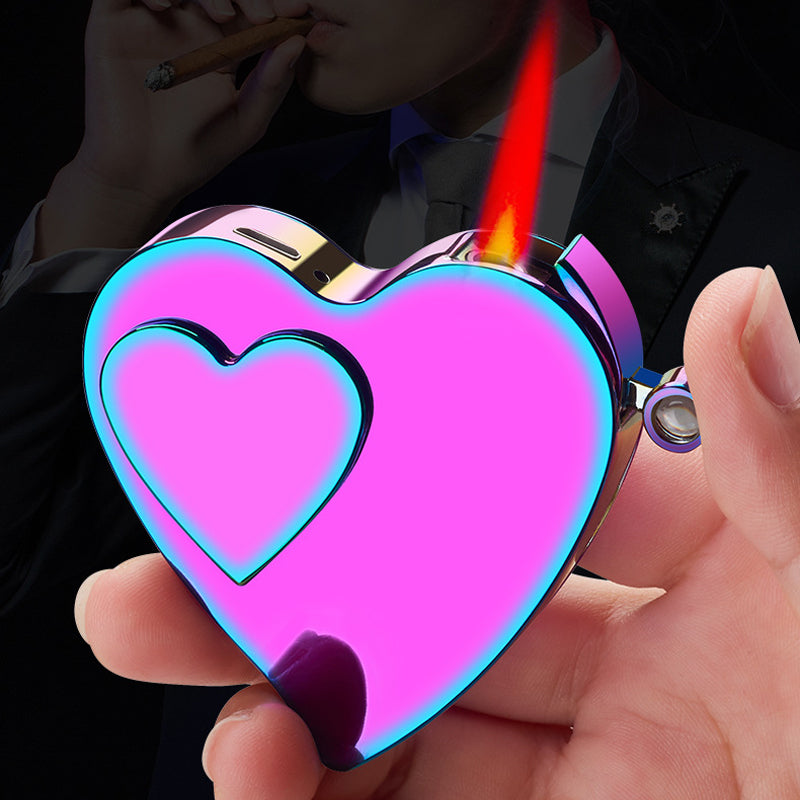 🔥New Hot Selling❤️‍🔥 Creative Heart Shaped Gas & Electric Lighter