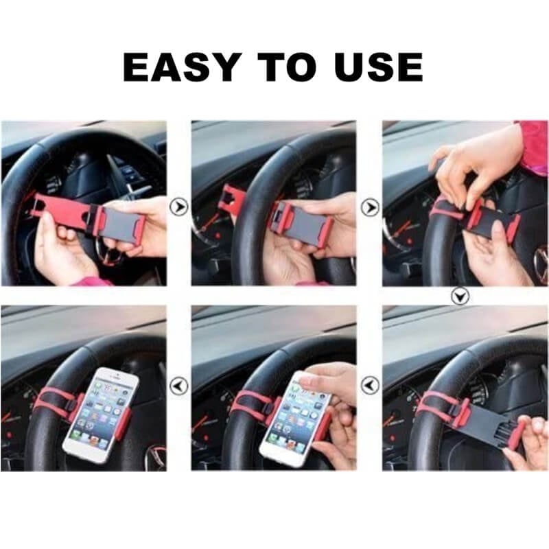 🔥BUY 1 FREE 1🔥Steering Wheel Phone Holder