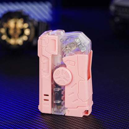 🔥New Hot Selling❤️‍🔥 Cartoon Pink Collapsible Lighter with Coloured Lights