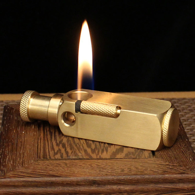 🔥New Hot Selling❤️‍🔥 Brass Retro Antique-Style Carved Kerosene Lighter