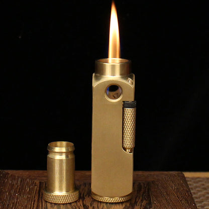 🔥New Hot Selling❤️‍🔥 Brass Retro Antique-Style Carved Kerosene Lighter