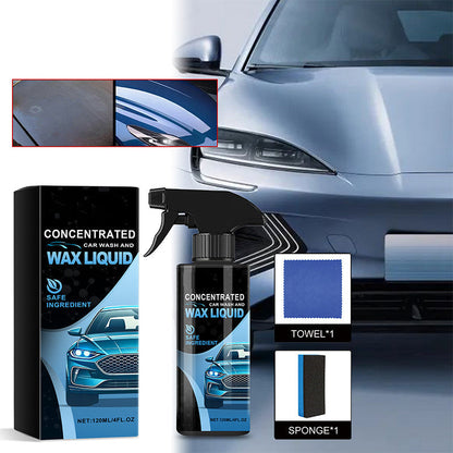 🔥2025 New Arrival🔥 Gentle Effective Car Cleaning Spray with Sponge & Cloth