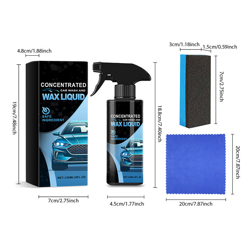 🔥2025 New Arrival🔥 Gentle Effective Car Cleaning Spray with Sponge & Cloth