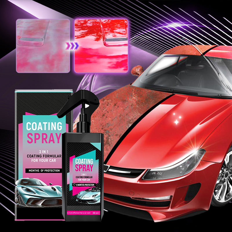 🎉Limited Time Offer 3-in-1 High Protection Quick Car Coating Spray