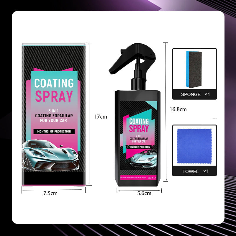 🎉Limited Time Offer 3-in-1 High Protection Quick Car Coating Spray