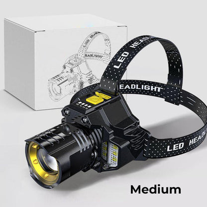 🔥2025 New Arrival🔥 Outdoor Waterproof Rechargeable Headlamp with Headband