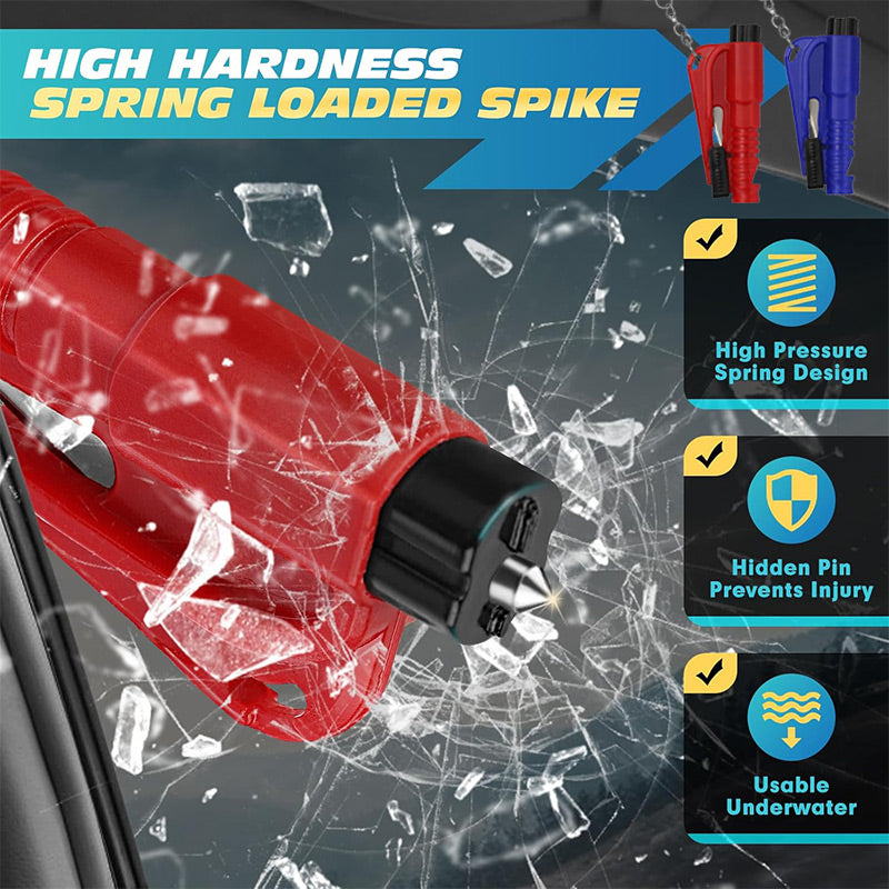 3-in-1 Emergency Car Window Breaker Keychain