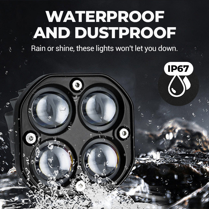 🔥New Hot Selling❤️‍🔥 4-LED High-Brightness Motorcycle Spotlight