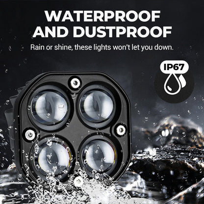 🔥New Hot Selling❤️‍🔥 4-LED High-Brightness Motorcycle Spotlight