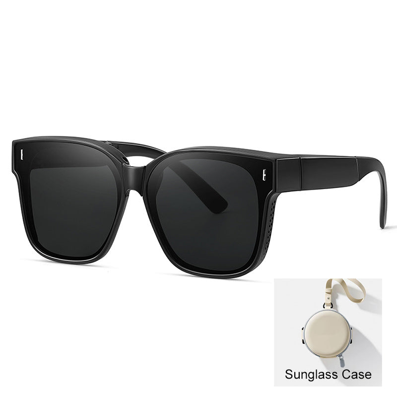 😎 Foldable Over-Glasses Sunglasses – Anti-Glare for Driving 🚗☀️