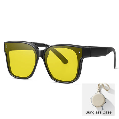 😎 Foldable Over-Glasses Sunglasses – Anti-Glare for Driving 🚗☀️